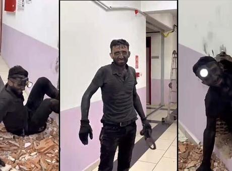 Rizeli Tesisat Ustası Baca Boşluğunda Hayatta Kalma Mücadelesi Verdi